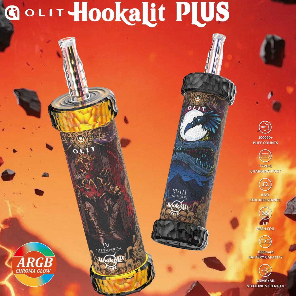 OLIT HOOKALIT PLUS 100k Puffs 50ml Disposable Vape Wholesale - Vapz Vape Wholesale
