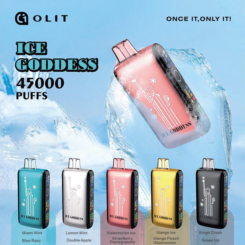 OLIT ICE CODDESS 45000 Puffs Disposable Vape Wholesale Vapz Vape Wholesale OLIT ICE CODDESS 45000 Puffs Disposable Vape Wholesale Vapz Vape Wholesale