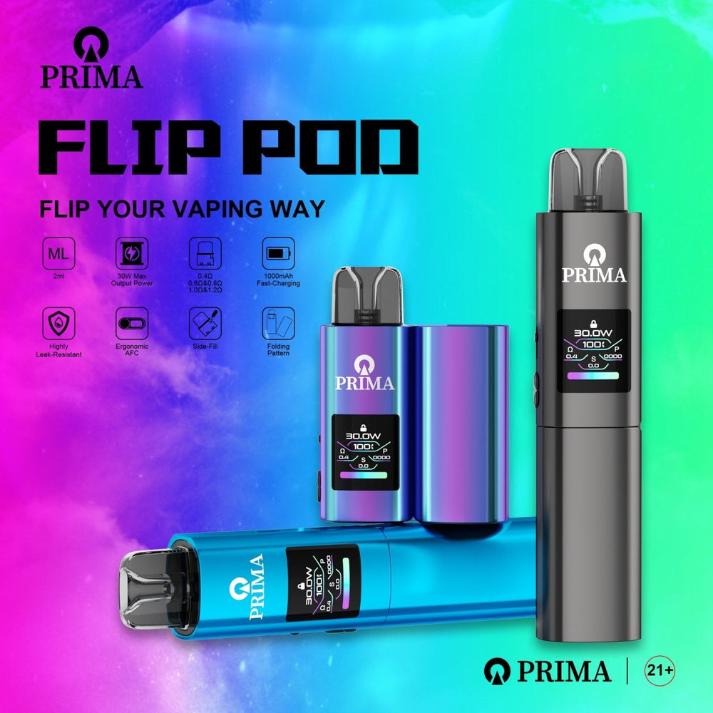 PRIMA FLIp POD 2ml Refillable Vape Wholesale - [VapzVape]