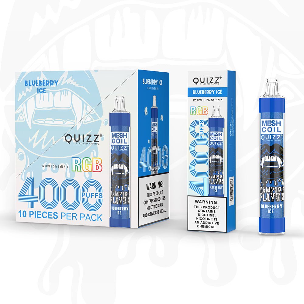 China RGB Glowing QUIZZ MESH COIL RGB Flash 4000 Puffs Disposable Vape  Australia