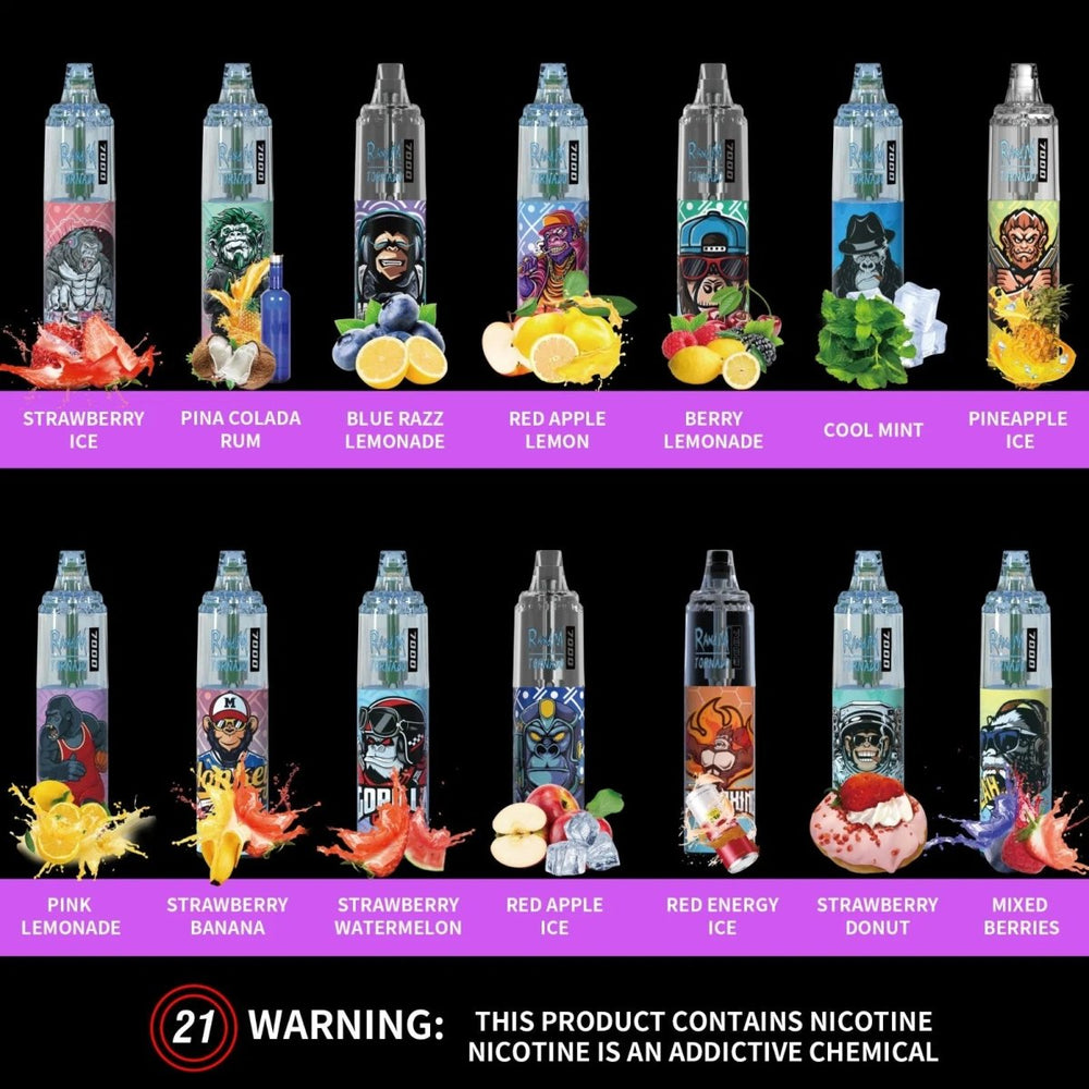 RandM Tornado 7000 Puffs Disposable Vape Wholesale Vapz Vape Wholesale RandM Tornado 7000 Puffs Disposable Vape Wholesale Vapz Vape Wholesale