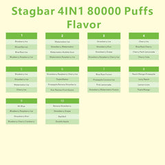 EU Warehouse Stagbar 4IN1 80000 Puffs Disposable Vape Wholesale - [VapzVape]