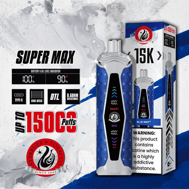 STARBUZZ SUPER MAX 15000 Puffs Disposable Vape Wholesale Vapz Vape Wholesale STARBUZZ SUPER MAX 15000 Puffs Disposable Vape Wholesale Vapz Vape Wholesale