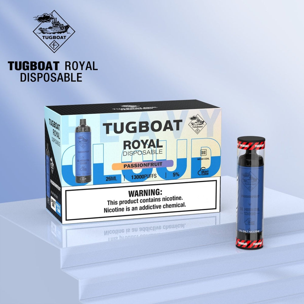 TUGBOAT Royal 13000 Puffs Disposable Vape Wholesale Vapz Vape Wholesale TUGBOAT Royal 13000 Puffs Disposable Vape Wholesale Vapz Vape Wholesale