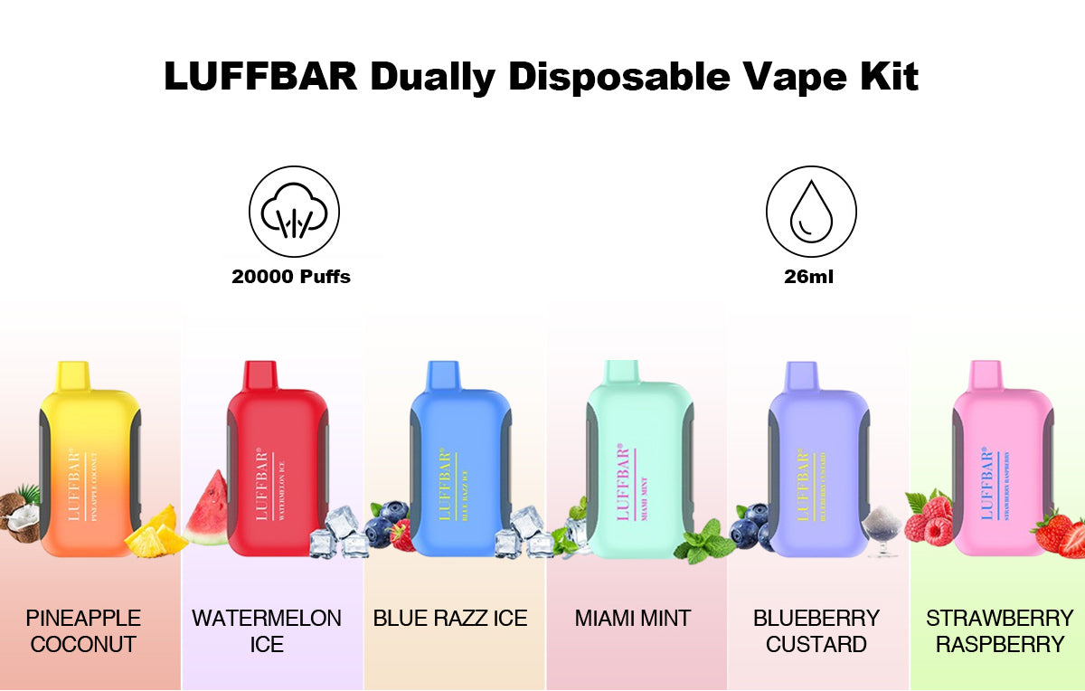 LUFFBAR Dually 20000 Puffs Disposable Vape Wholesale