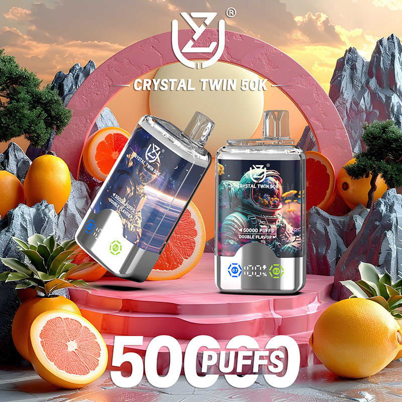 EU Warehouse UZY CRYSTAL TWIN 50000 Puffs Disposable Vape Wholesale - [VapzVape]