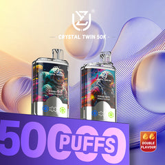 EU Warehouse UZY CRYSTAL TWIN 50000 Puffs Disposable Vape Wholesale - [VapzVape]