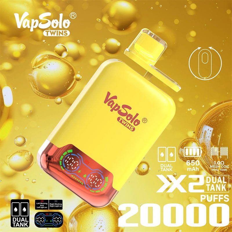 Vapsolo Twins 20000 Puffs Disposable Vape Wholesale - Vapz Vape Wholesale