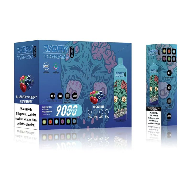 VOPK TORNADO 9000 Puffs Disposable Vape Wholesale - Vapz Vape Wholesale