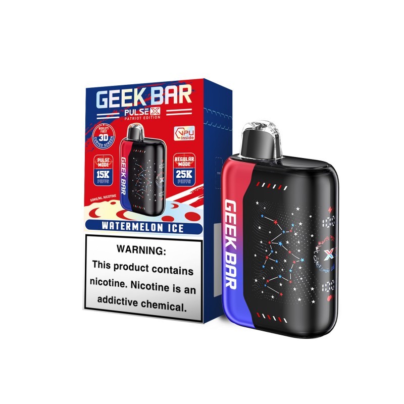 Geek Bar Pulse X Patriot Edition 25000 Puffs Disposable Vape Wholesale