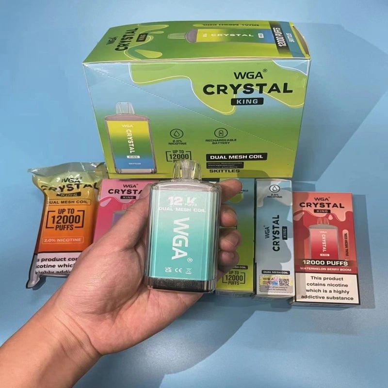 WGA CRYSTAL KING 12000 Puffs Disposable Vape Wholesale Vapz Vape Wholesale WGA CRYSTAL KING 12000 Puffs Disposable Vape Wholesale Vapz Vape Wholesale